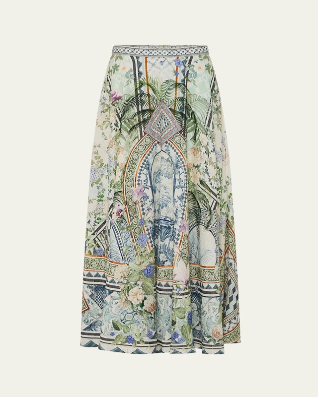 Jardim Party Maxi Circle Skirt